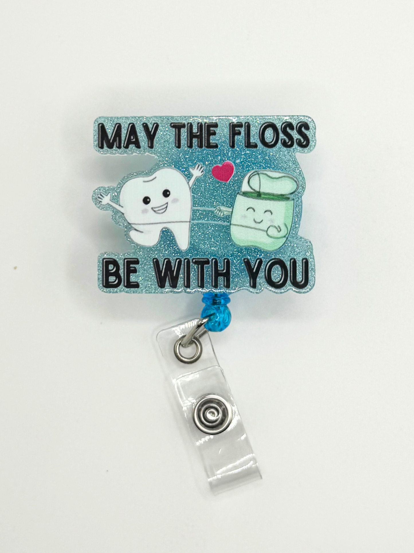 May The Floss Be With You Badge Reel