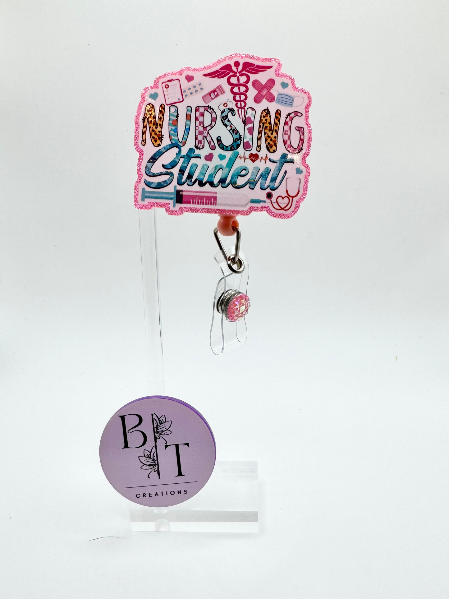 Nursing Student Badge Reel W/ Velcro