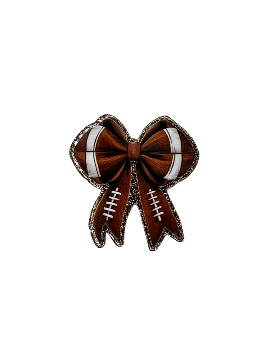 Football Bow Acrylic