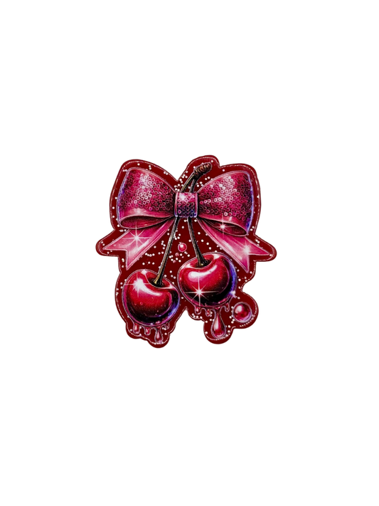 Cherry Bow Acrylic