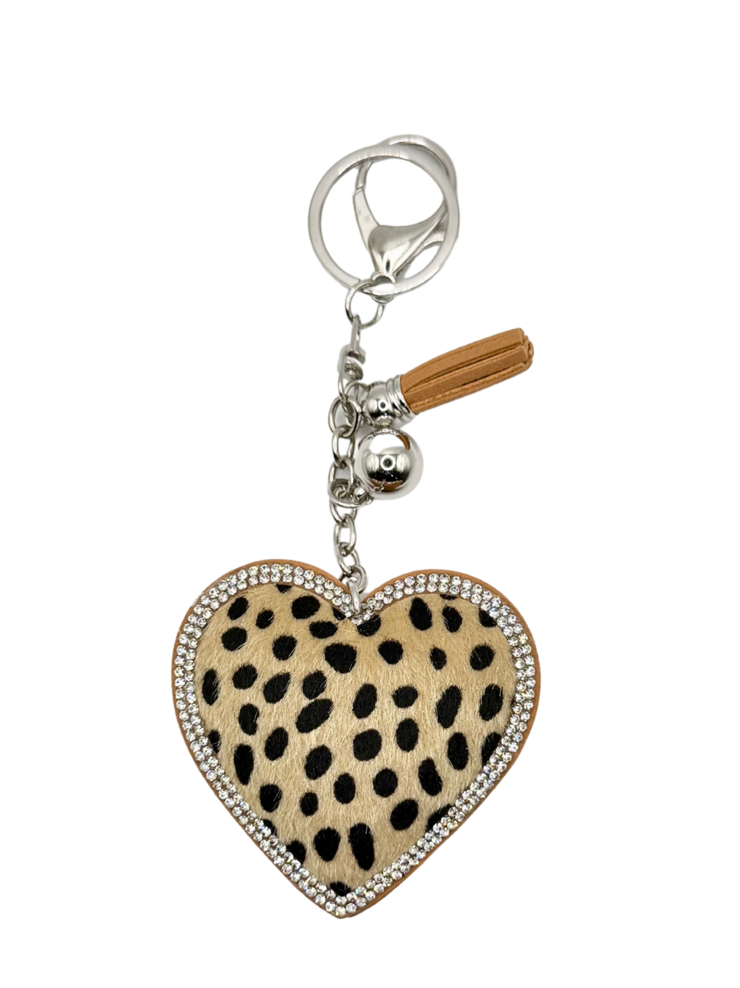 Heart Rhinestone Keychain