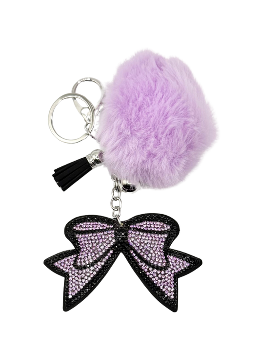 Bow Rhinestone Keychain