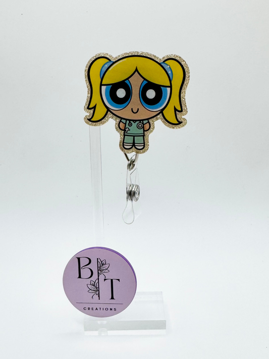 PP Girl Badge Reel W/ Velcro