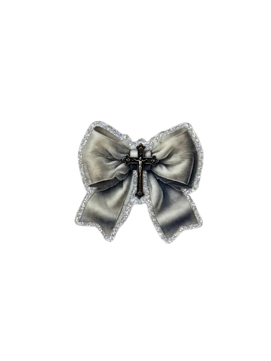 Bow With Cross Acrylic