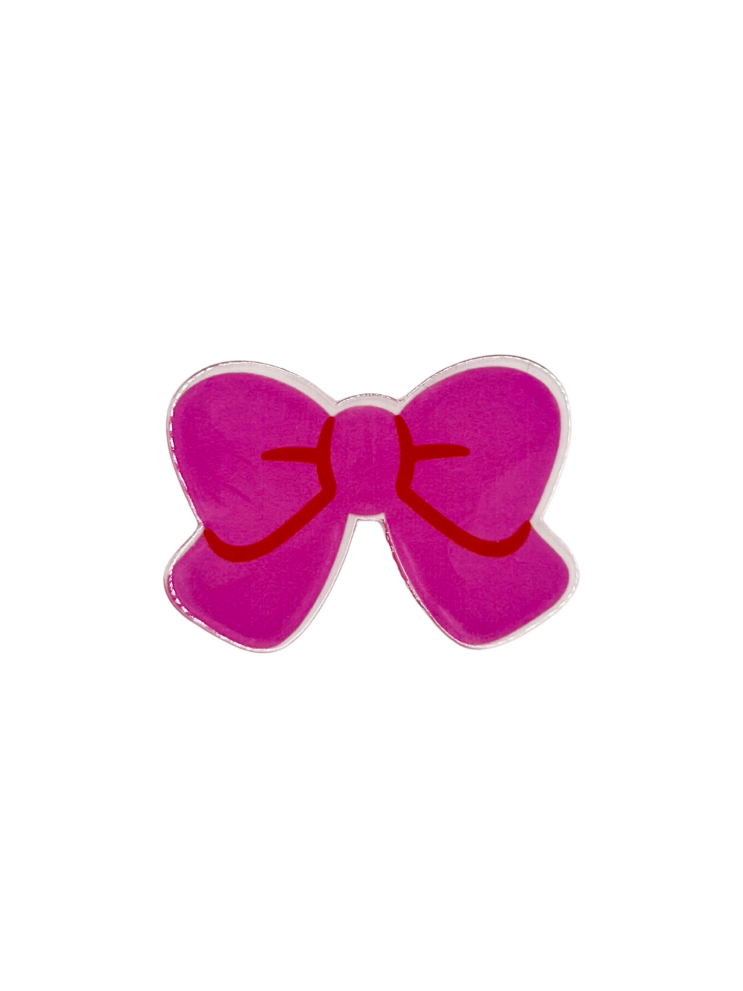 Pink Bow Acrylic