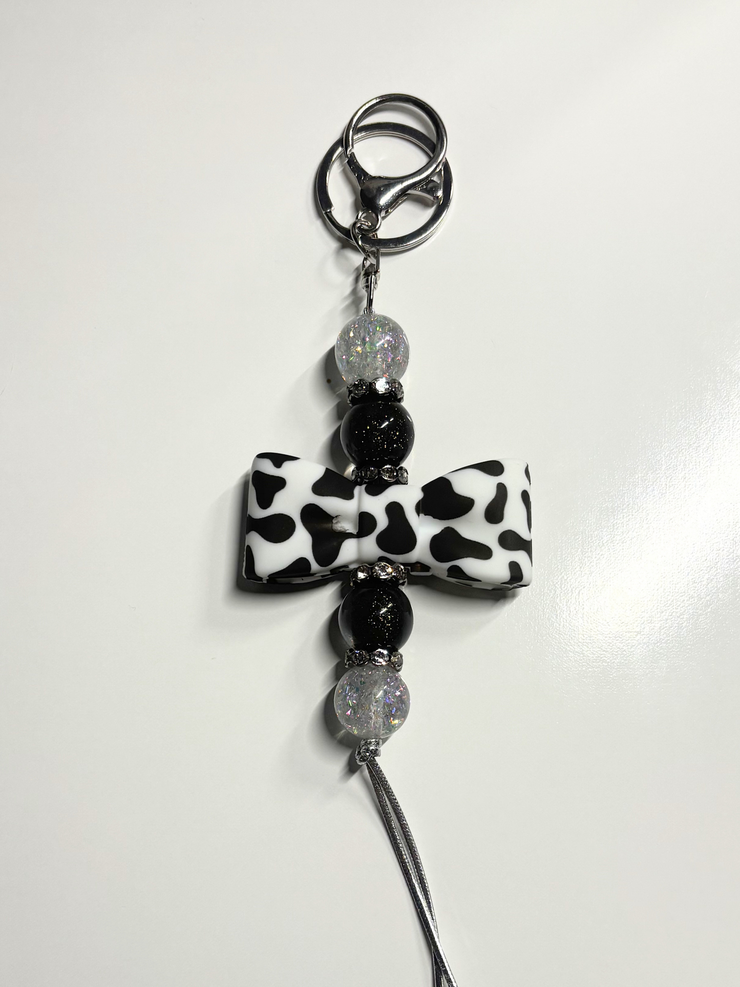 #17 Cow Bow Keychain