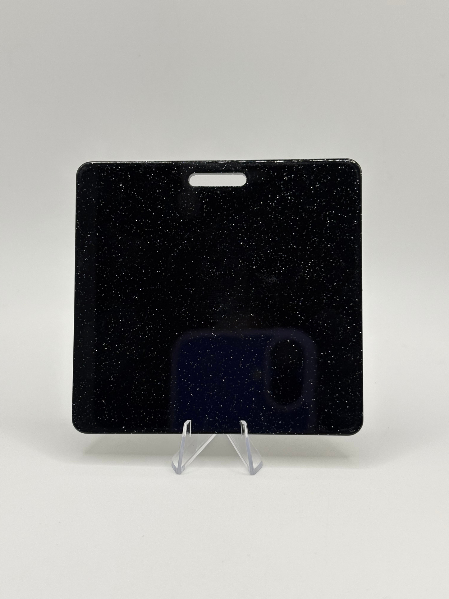 Black Glitter Badge Buddy