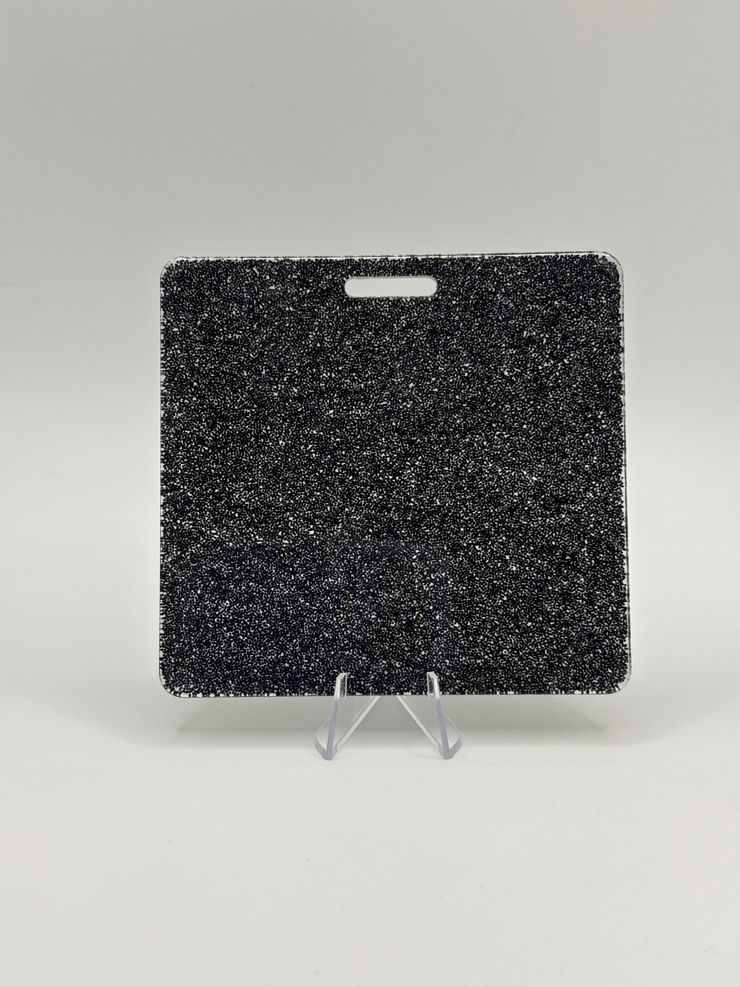 Black Glitter Badge Buddy