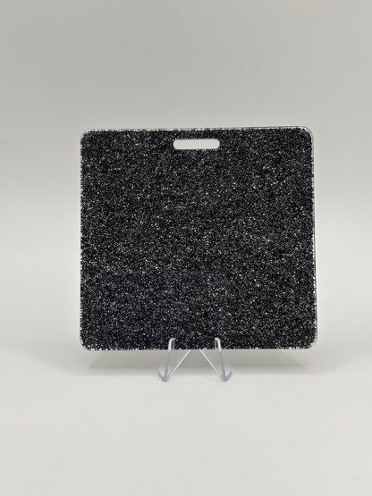 Black Glitter Badge Buddy