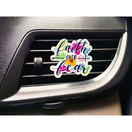 Faith Over Fear Car Vent Clip
