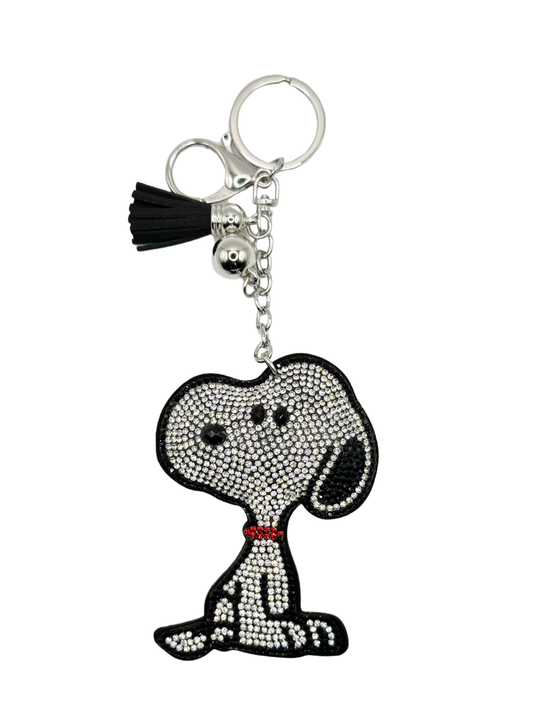 Snoopy Rhinestone Keychain