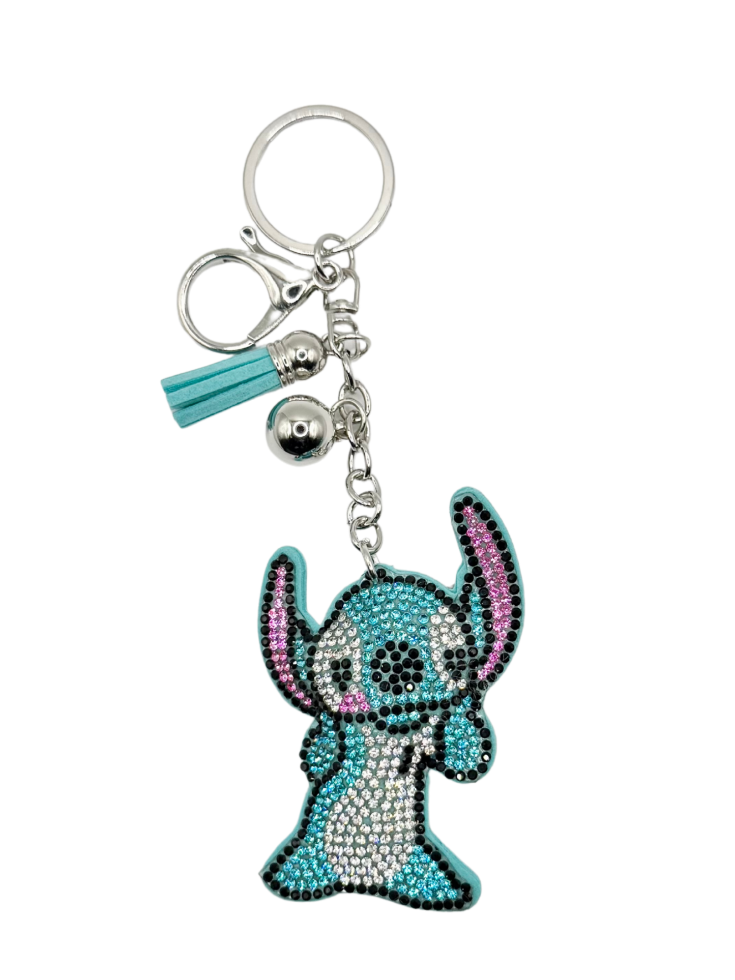 Alien Rhinestone Keychain