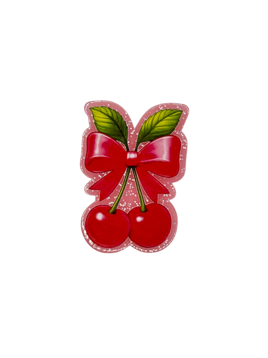 Cherry Bow Acrylic