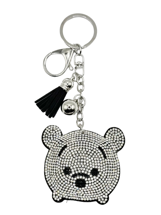 Bear Rhinestone Keychain