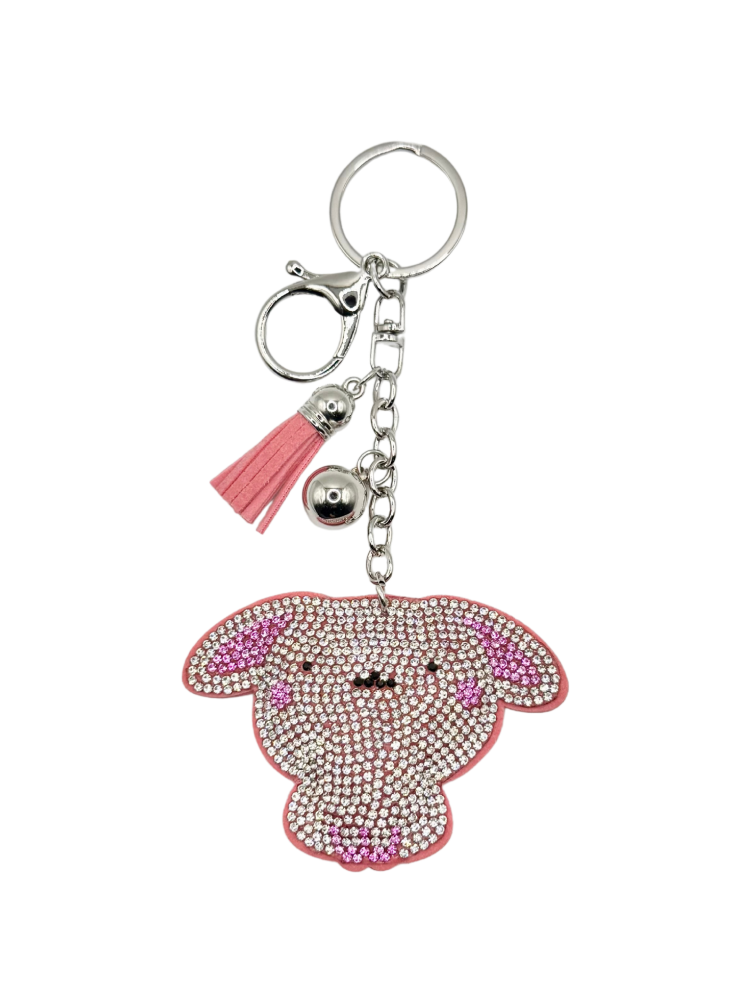 Dog Rhinestone Keychain