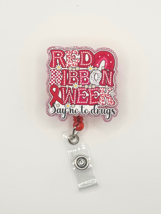 Red Ribbon Week Badge Reel