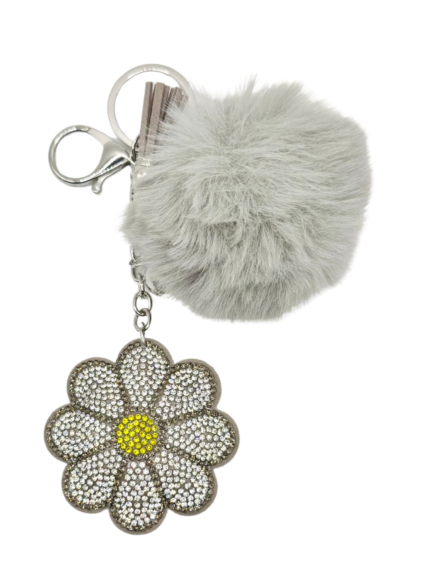 Flower Rhinestone Keychain