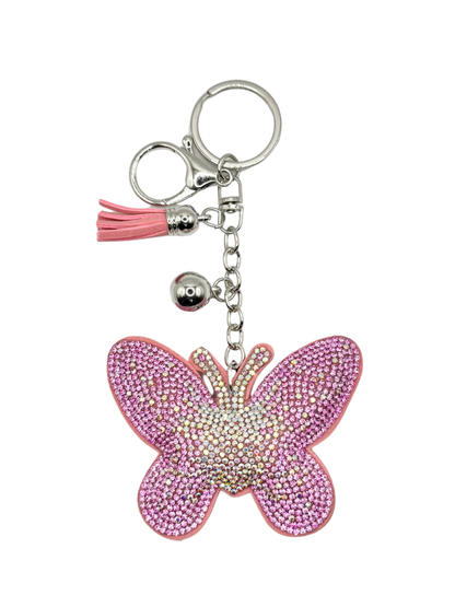 Butterfly Rhinestone Keychain