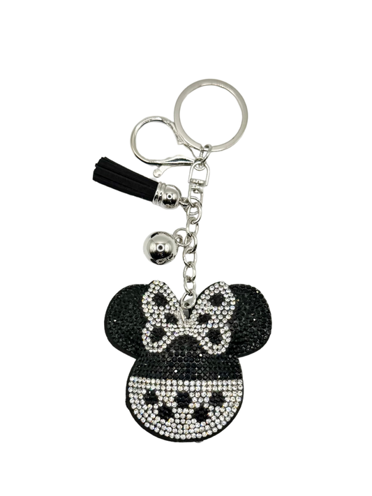 Mouse Rhinestone Keychain