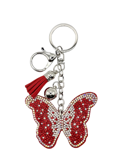 Butterfly Rhinestone Keychain