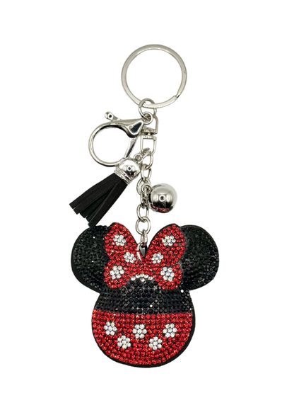 Mouse Rhinestone Keychain