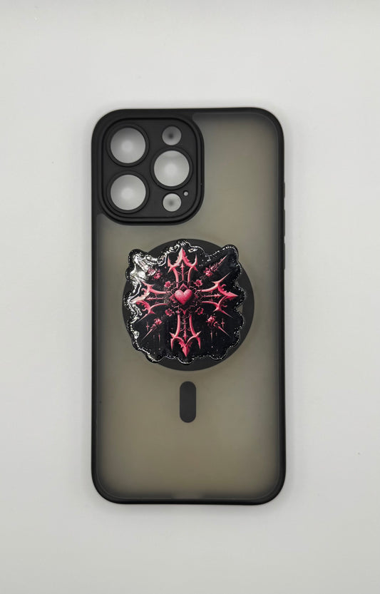 Pink Cross Popsocket