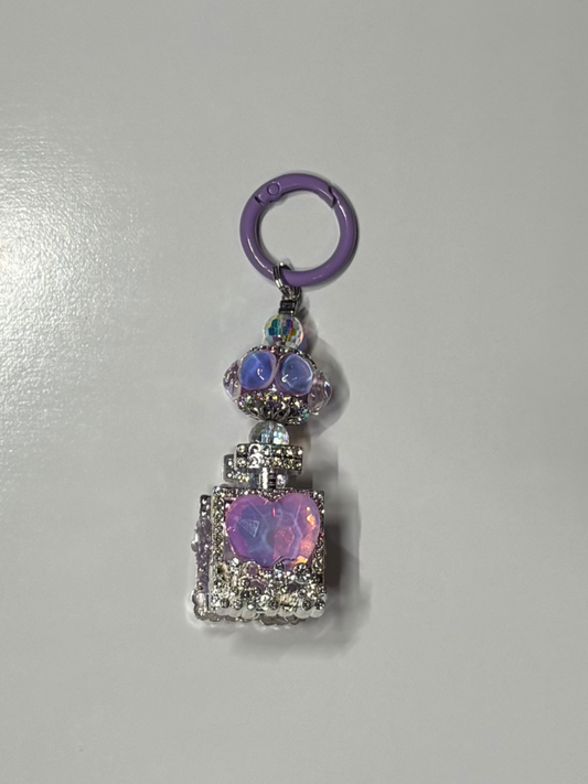 #7 Purple Perfume Bottle Keychain