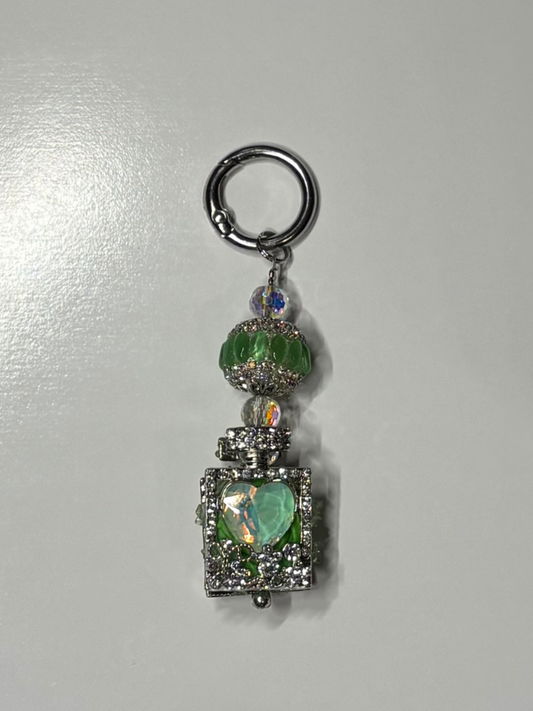 #10 Light Green Perfume Bottle Keychain