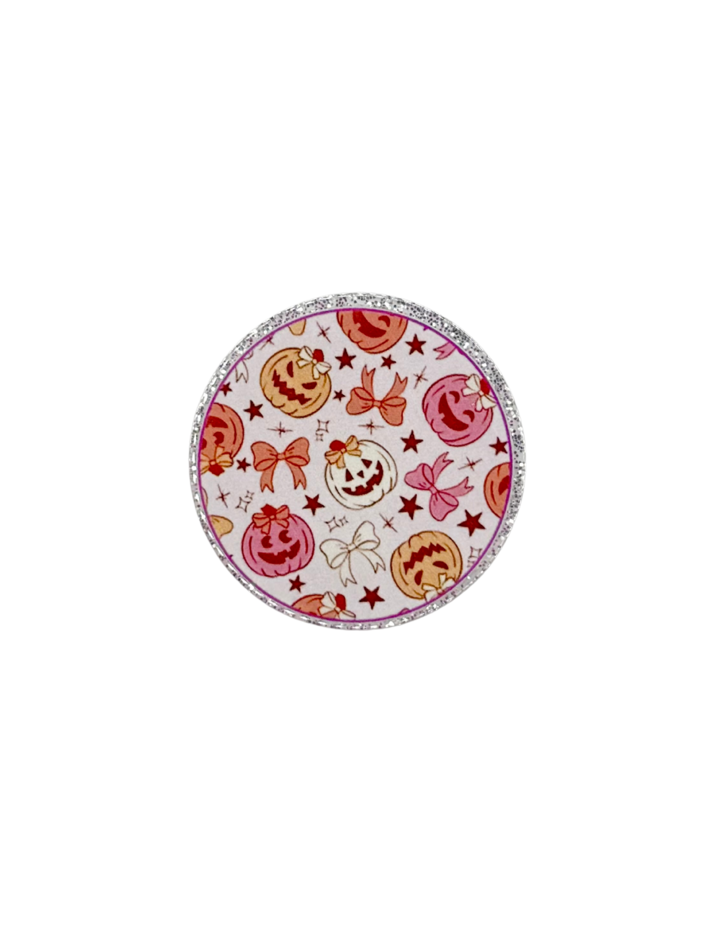 Pumpkin Bow Acrylic (round)