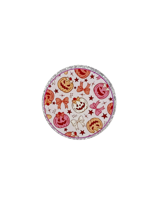 Pumpkin Bow Acrylic (round)
