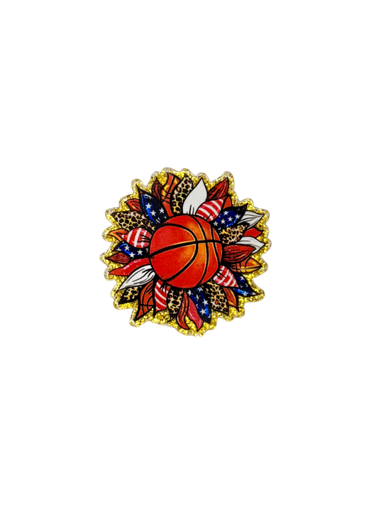 Basketball Flower Acrylic