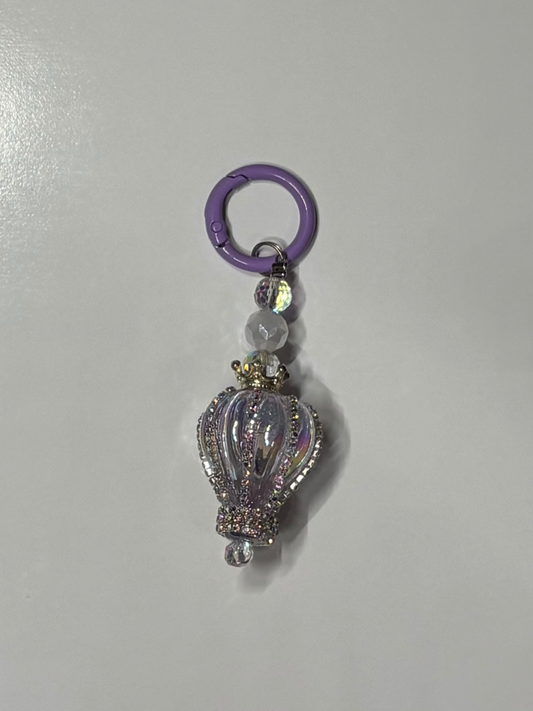 #2 Purple Iridescent Hot Air Balloon Keychain
