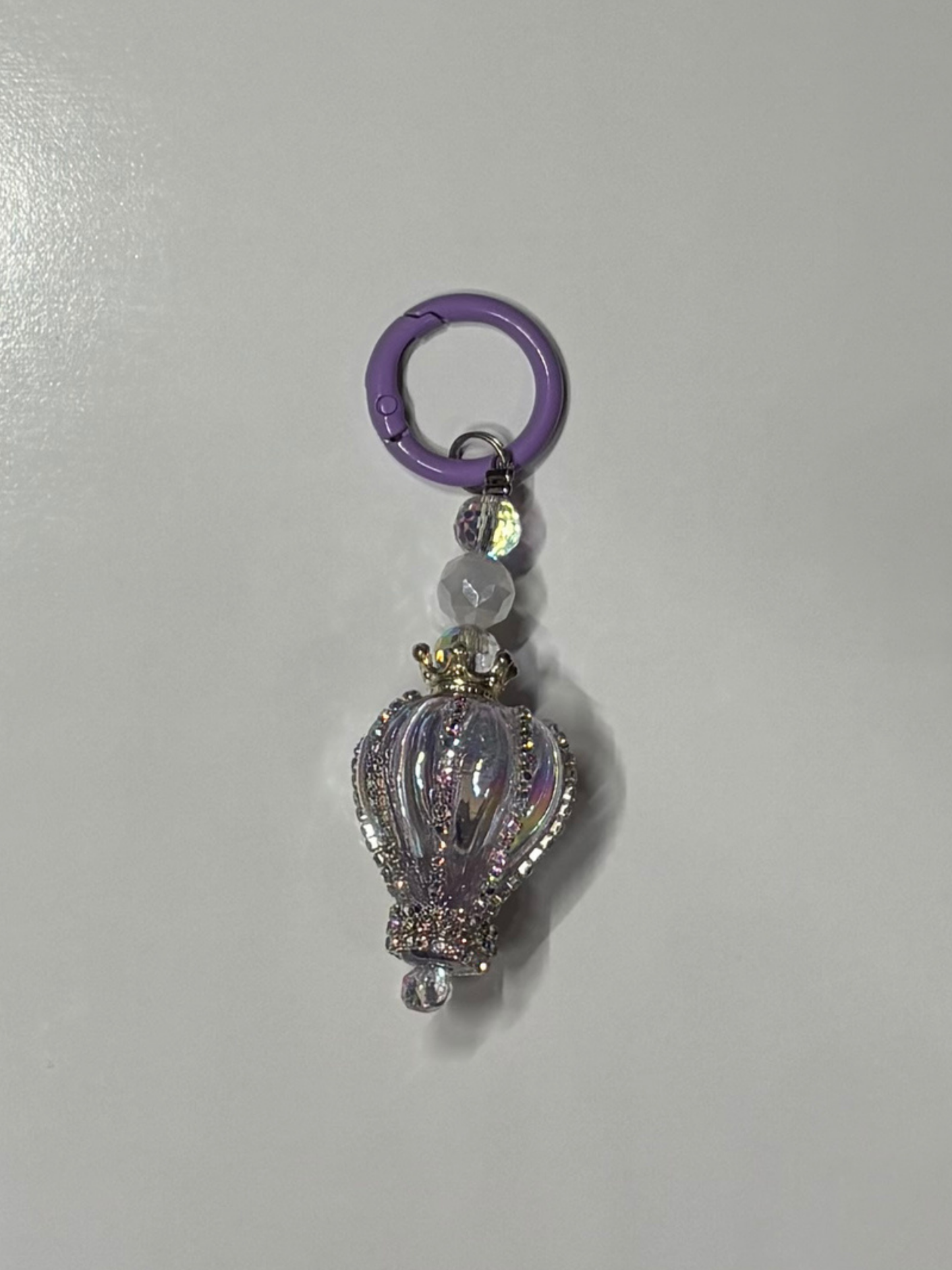 #3 Green Iridescent Hot Air Balloon Keychain