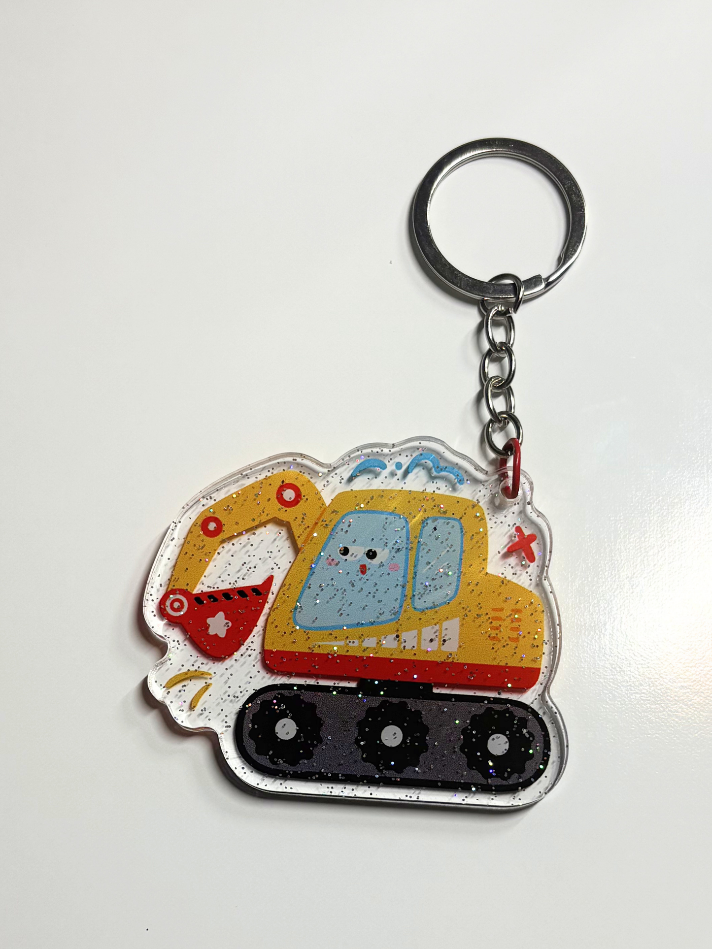 #28 Excavator Keychain