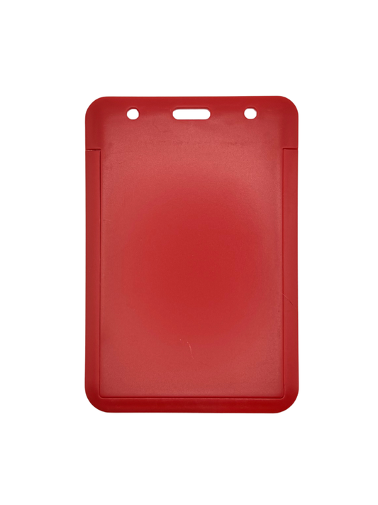Large Red Badge Holder