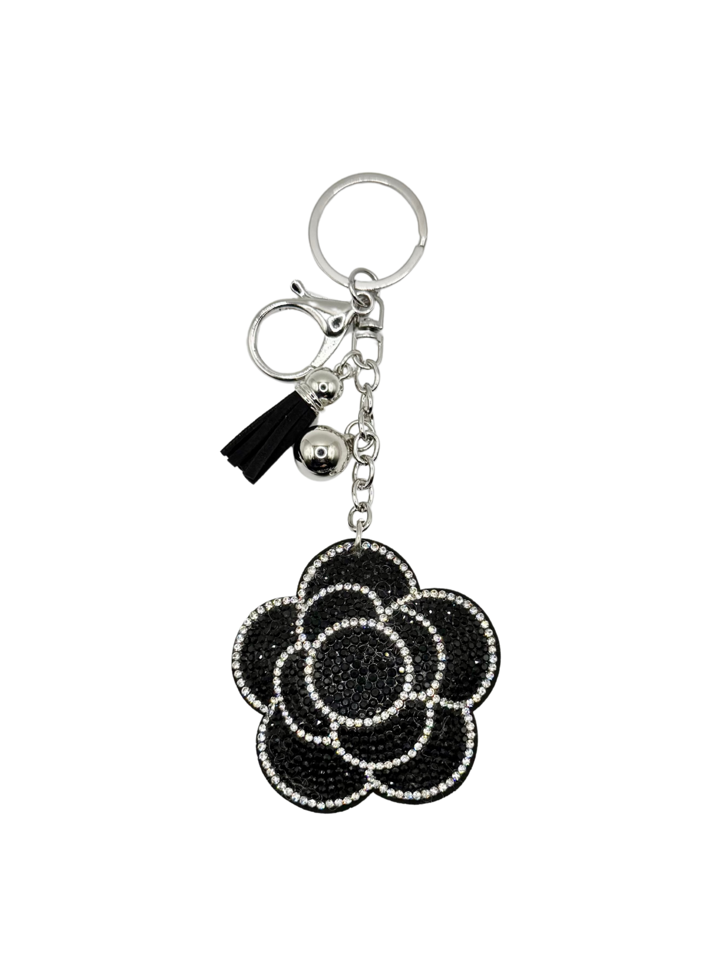 Flower Rhinestone Keychain