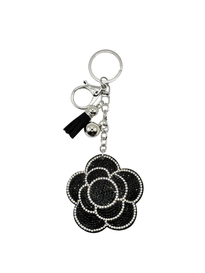 Flower Rhinestone Keychain