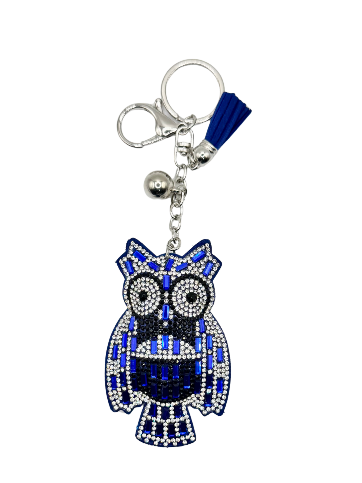Owl Rhinestone Keychain