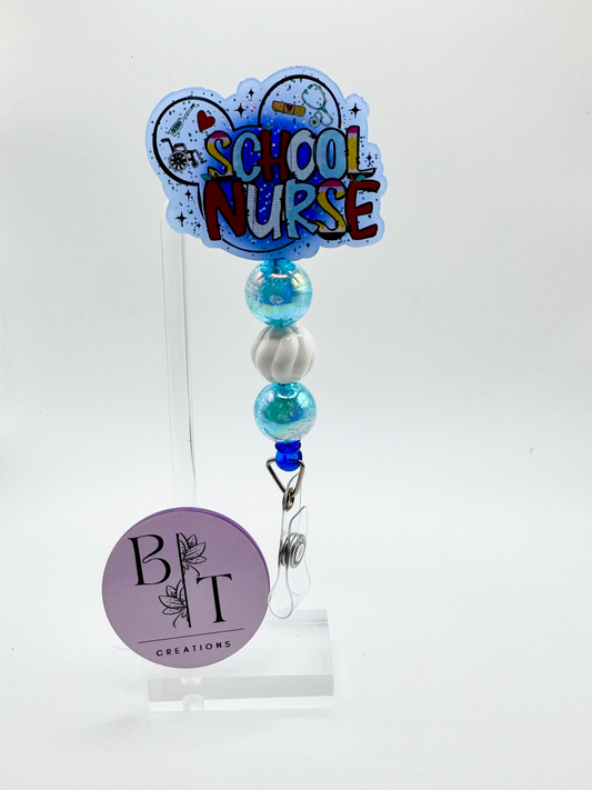 School Nurse Badge Reel