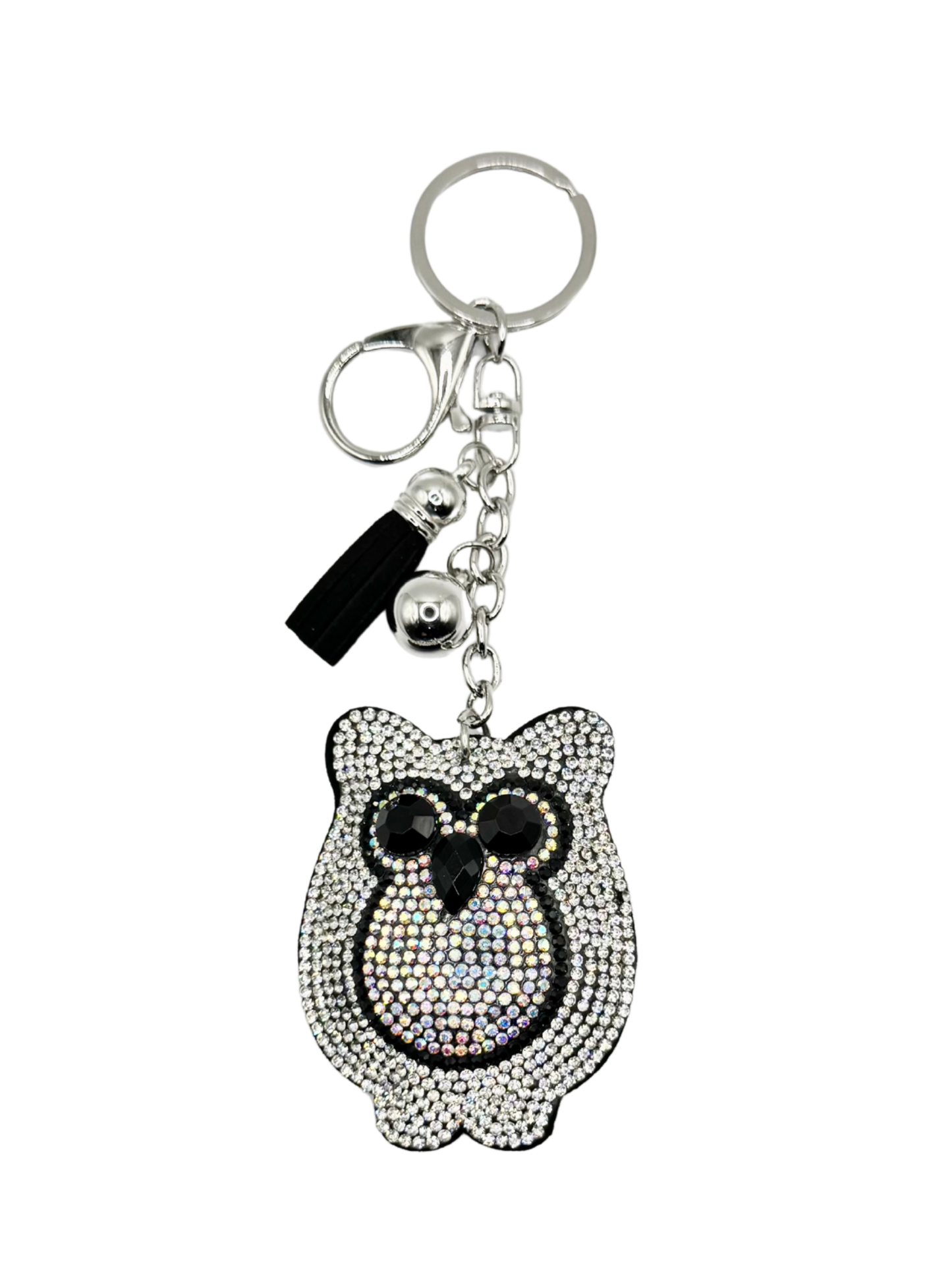 Owl Rhinestone Keychain