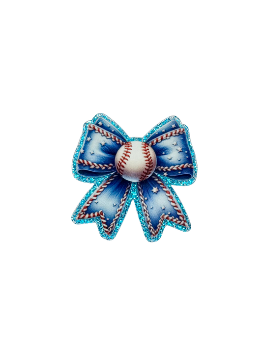 Baseball Bow Acrylic