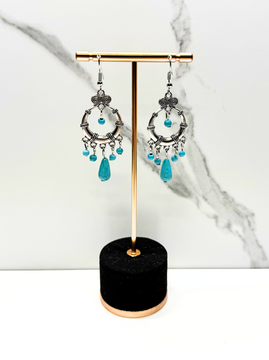 Turquoise Dreamcatcher Earrings