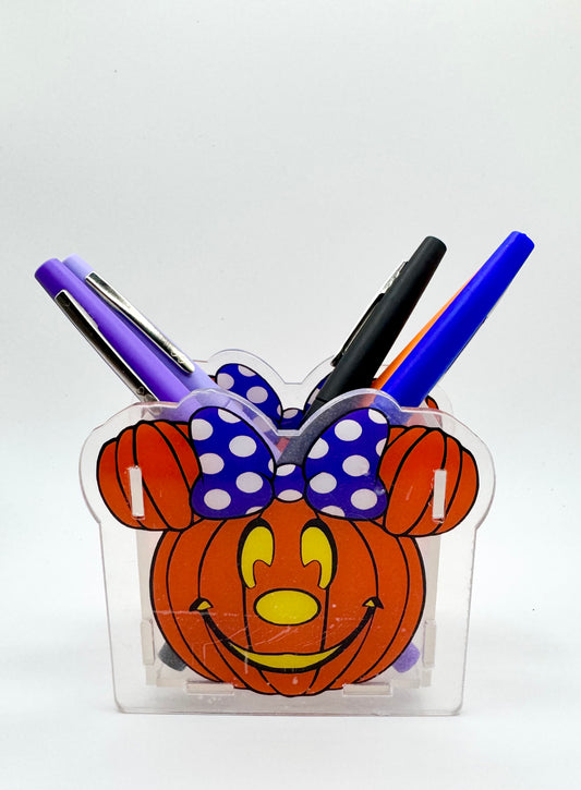 Mouse Pumpkin Pen Holder