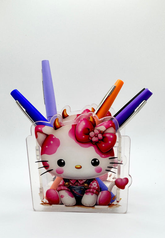 Cow HK Pen Holder