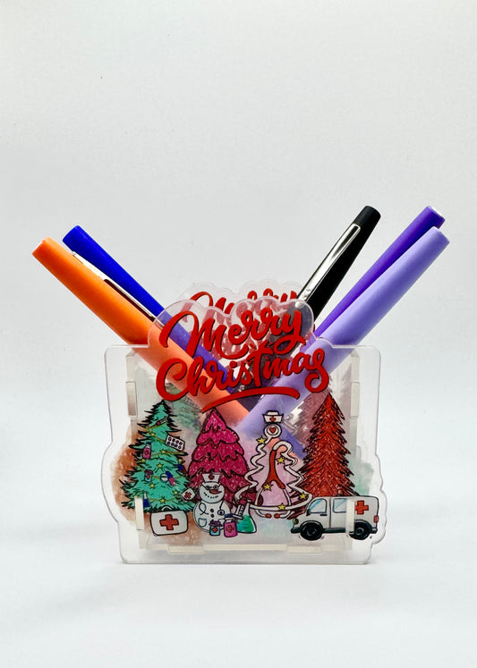 Medical Merry Christmas Pen Holder