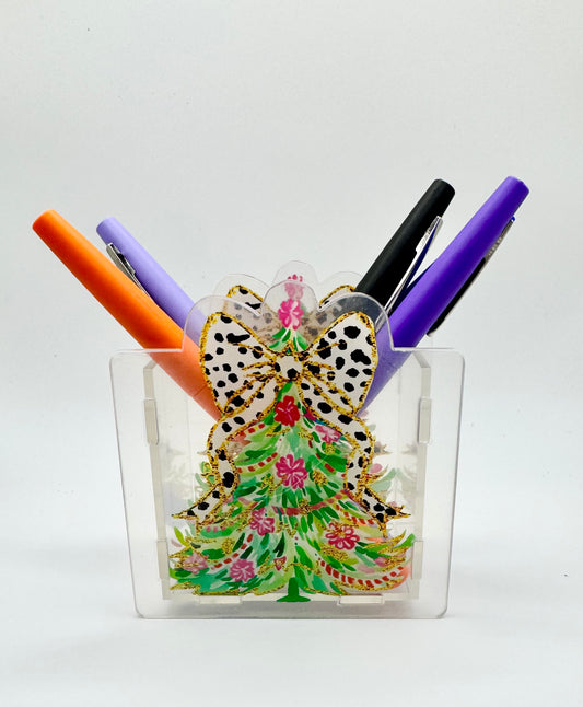 Christmas Tree Pen Holder