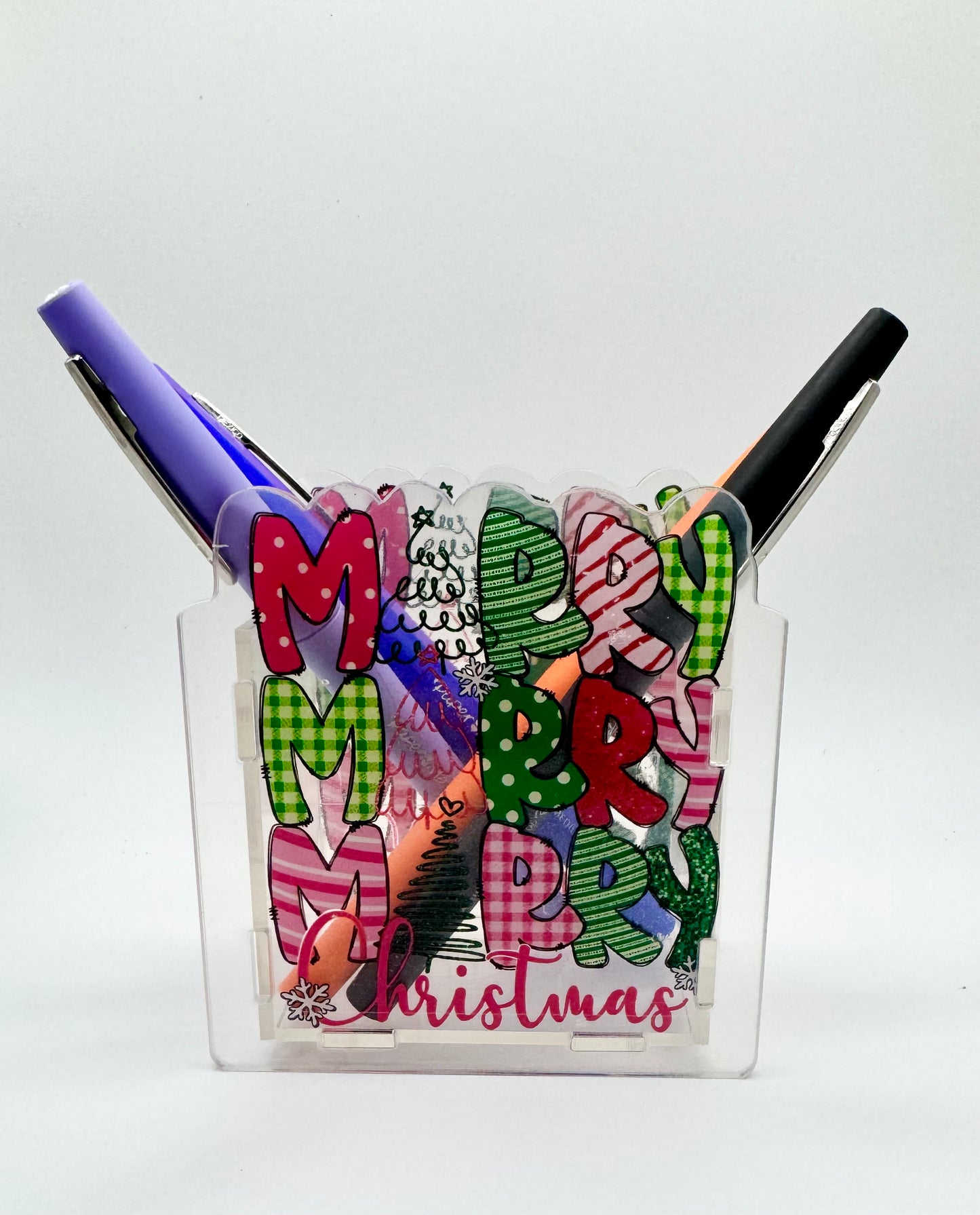 Merry Christmas Pen Holder