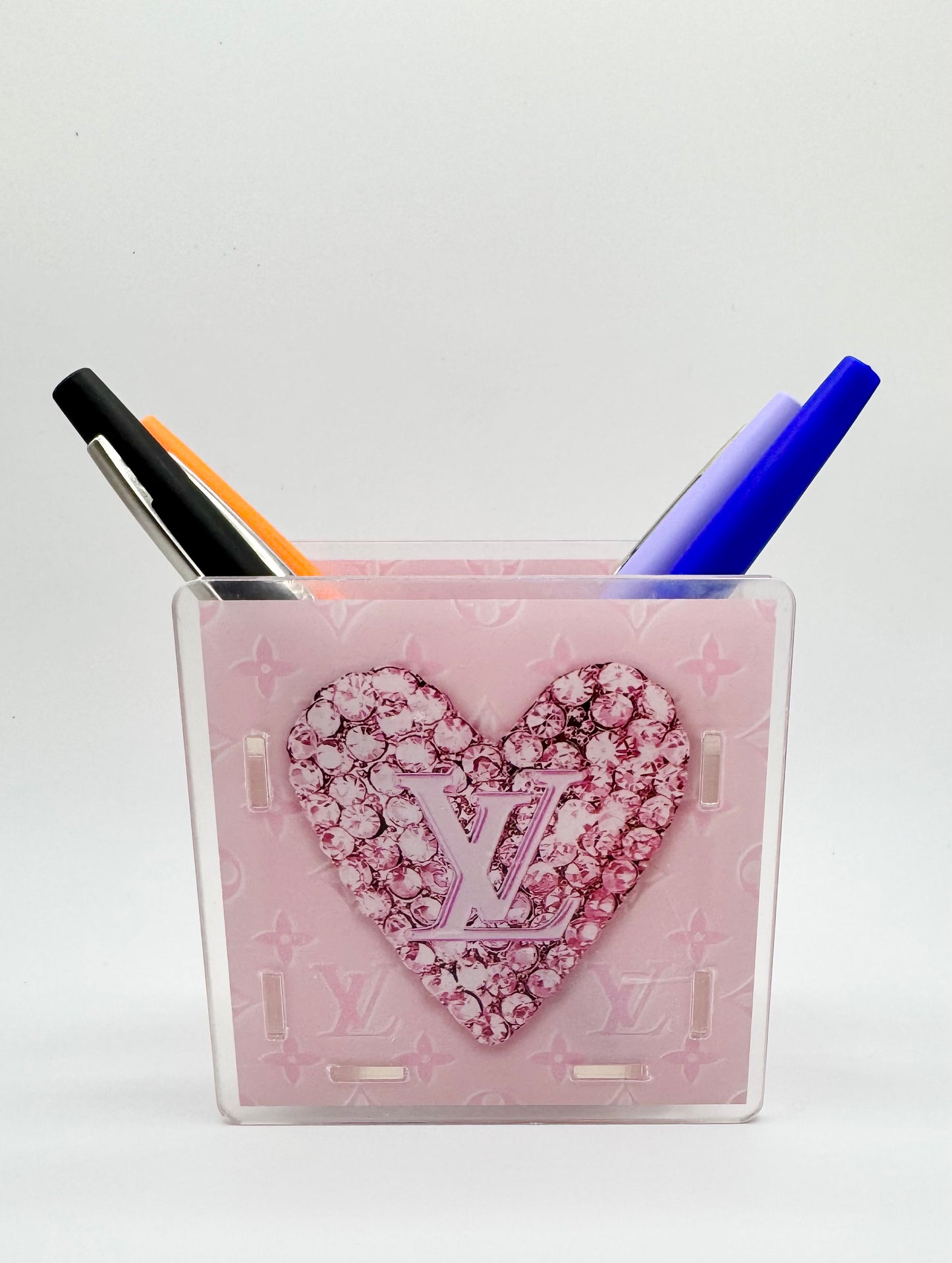 Heart LV Pen Holder