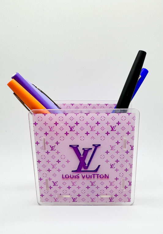 Purple LV Pen Holder