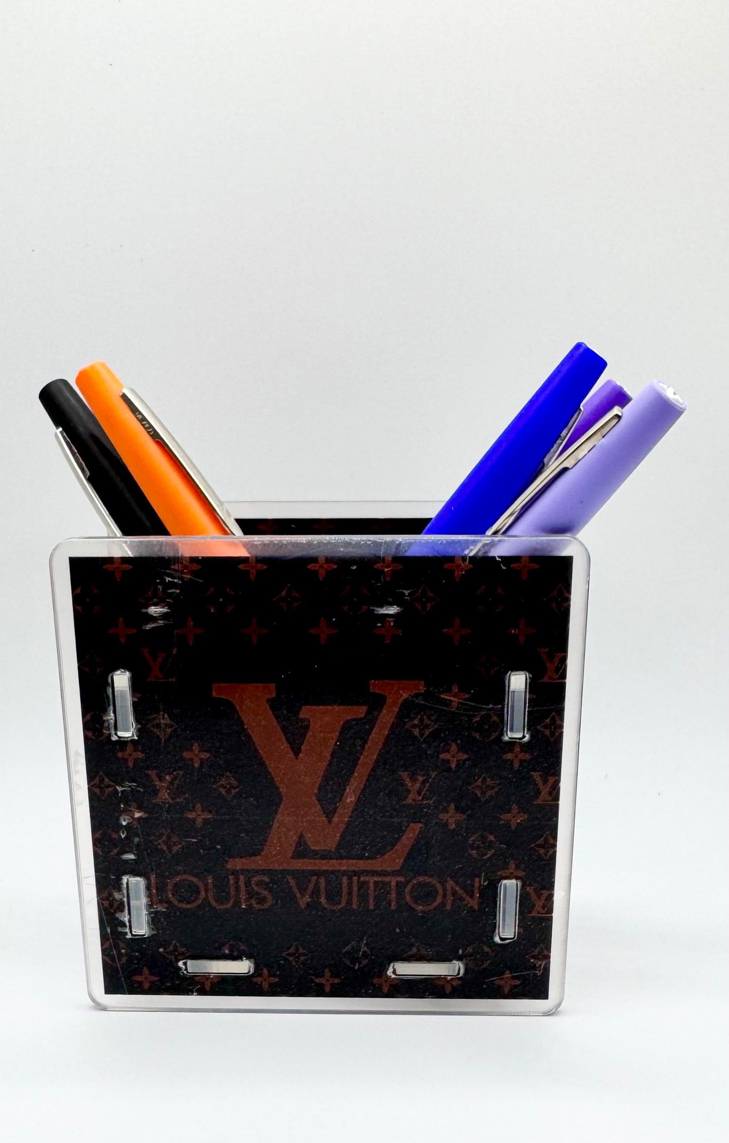 Brown LV Pen Holder